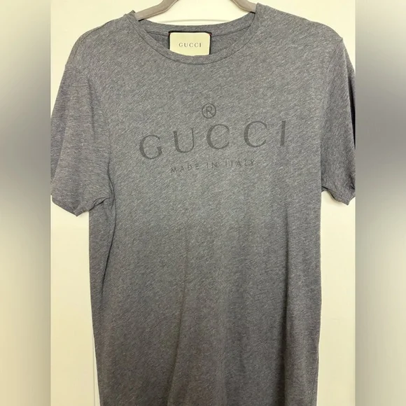GUCCI Grey Mens T-Shirt Size Smalll - Picture 3 of 5